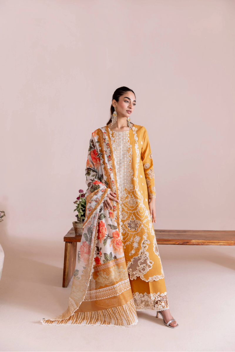 Manara | Mgrolia Garden 25 | MARYGOLD - by - Libasekhas UK - Registered Vendor of : Manara - 100% Original Designer Dresss