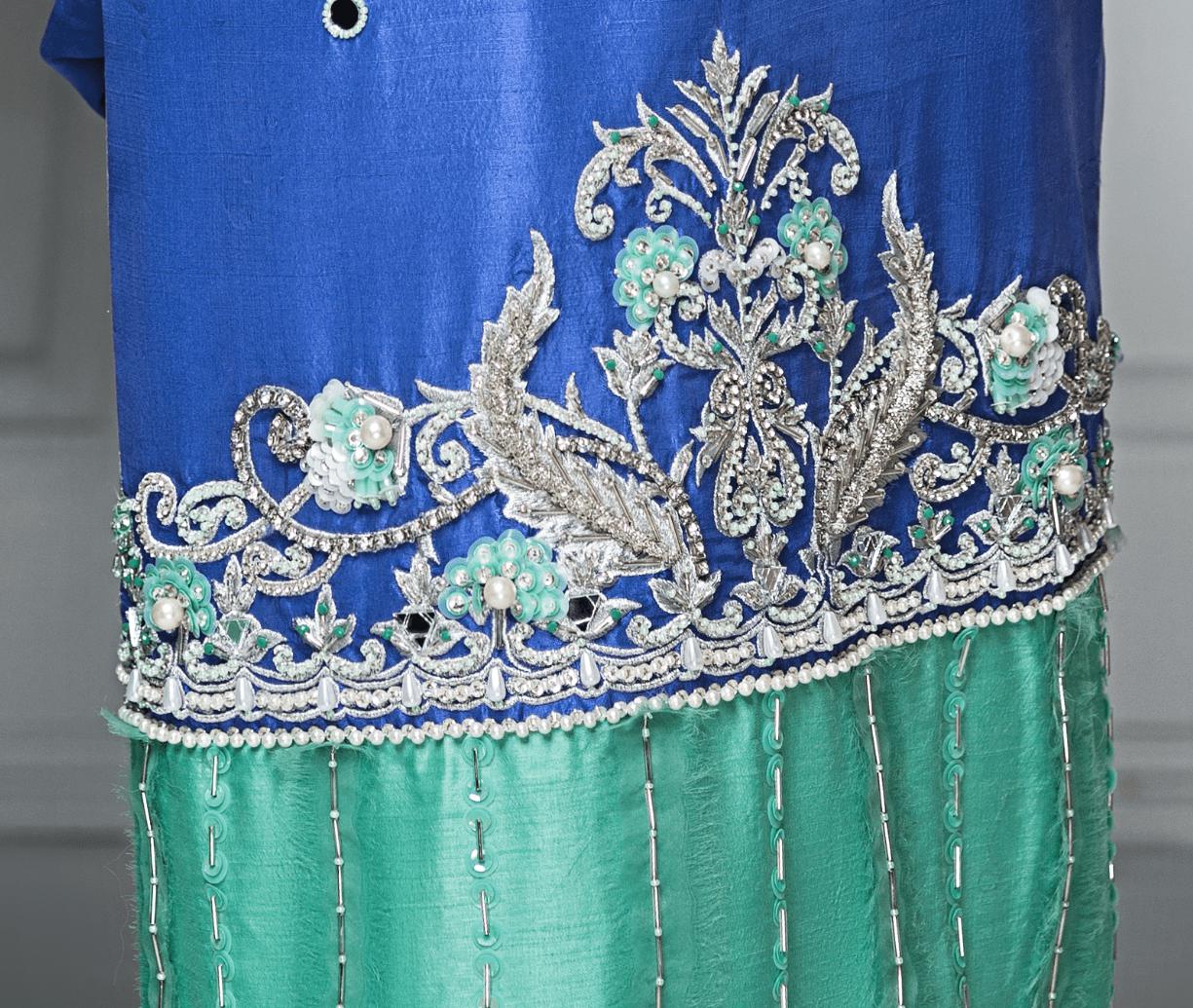 Hana | Eclectic Ready to Wear | Sapphire Twinkle - by - Libasekhas UK - Registered Vendor of : Hana - 100% Original Designer Dresss