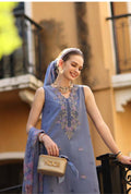 Noor by Saadia Asad | Eid Luxe Printkhaas 26 | D3 - B - Stormy Lilac - by Libasekhas UK - Registered Vendor of : Noor by Saadia Asad - 100% Original Designer Dress
