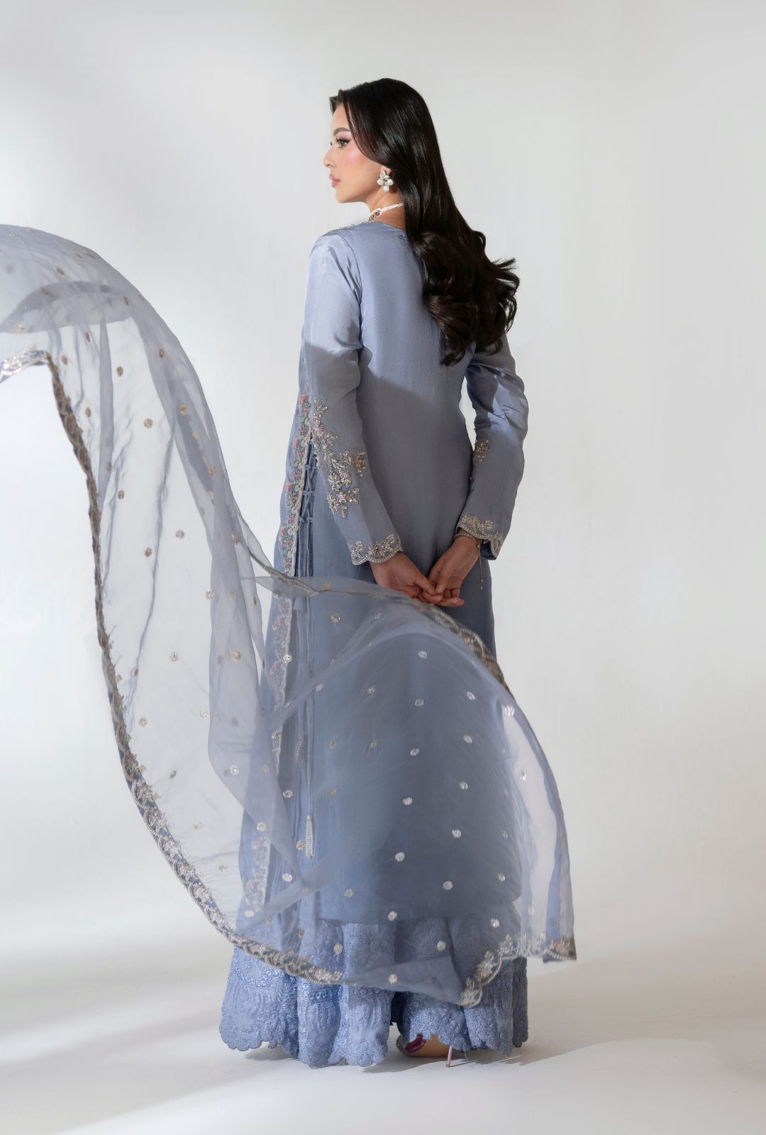 AJR Couture | Luxe Pret 25 | Drape Divine - by Libasekhas UK - Registered Vendor of : AJR Couture - 100% Original Designer Dress