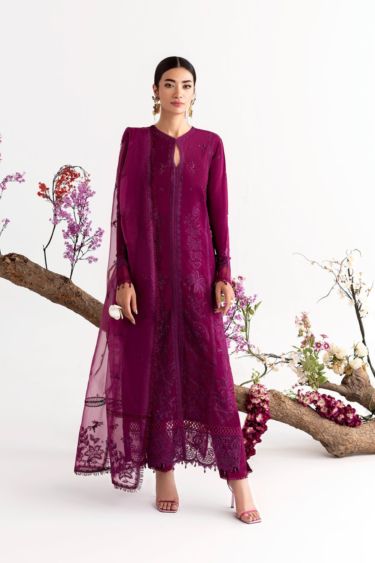 Enzo I Tu Es Aime I Prune - by Libasekhas UK - Registered Vendor of : Enzo - 100% Original Designer Dress