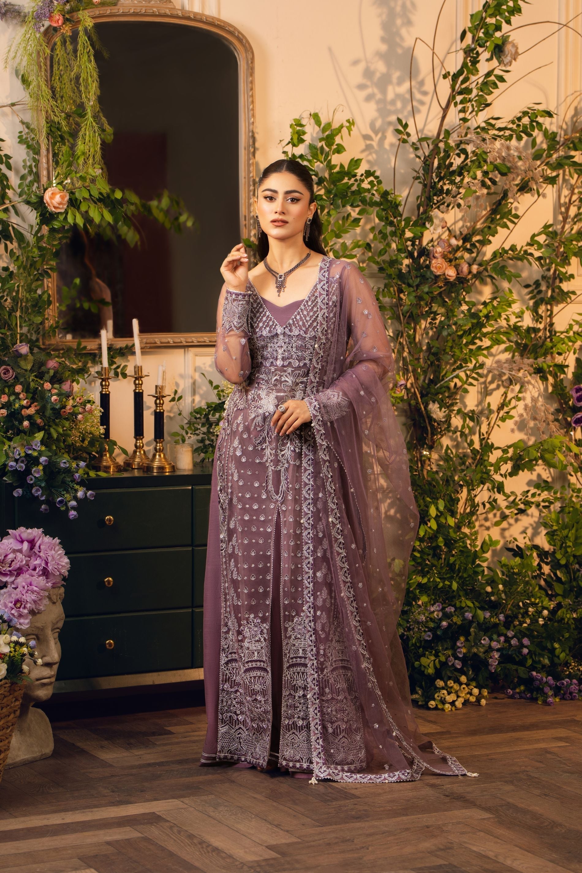 Hemstitch | Festive Edition 24 | Moonlight - by - Libasekhas UK - Registered Vendor of : Hemstitch - 100% Original Designer Dresss