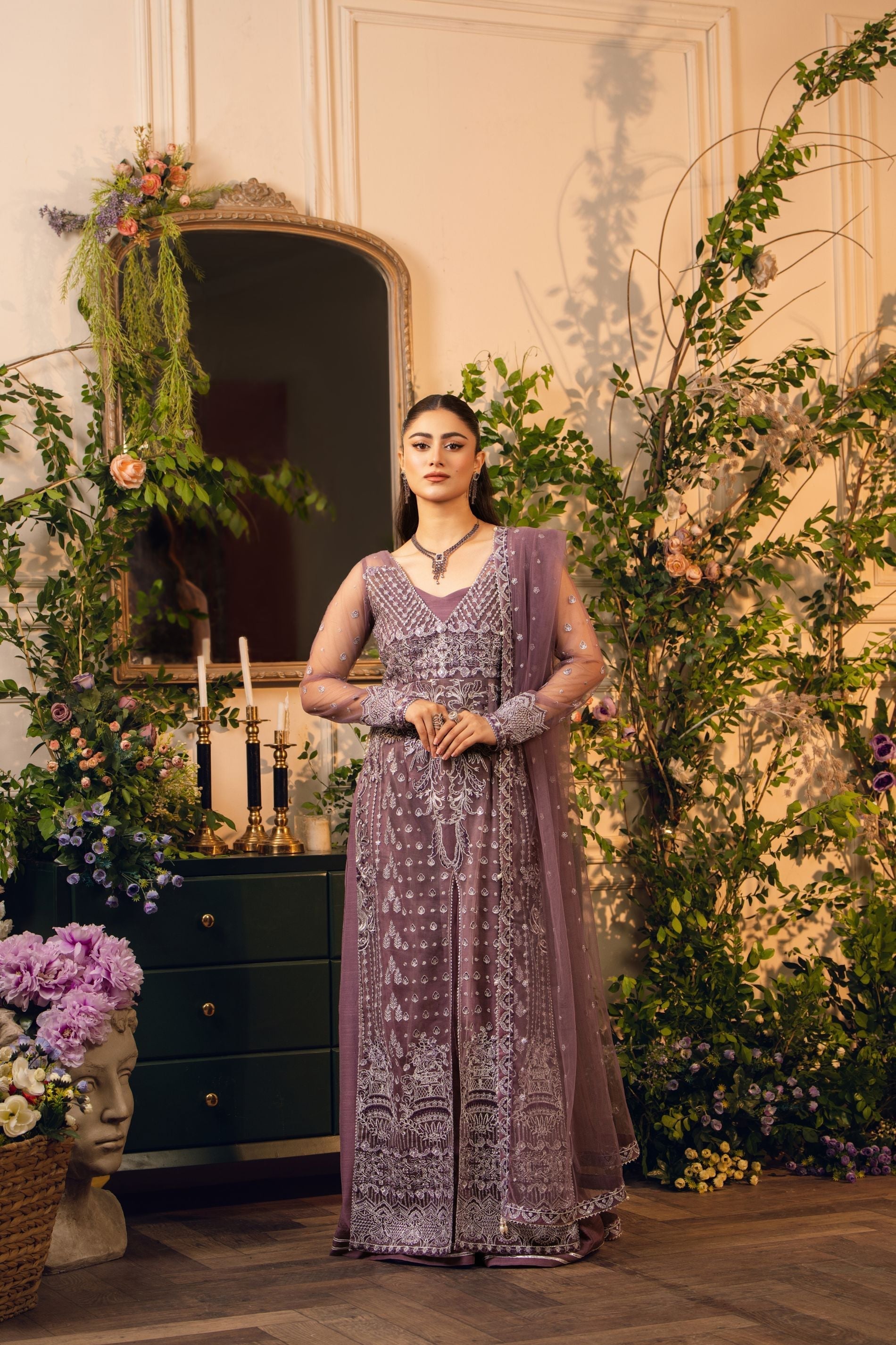 Hemstitch | Festive Edition 24 | Moonlight - by - Libasekhas UK - Registered Vendor of : Hemstitch - 100% Original Designer Dresss
