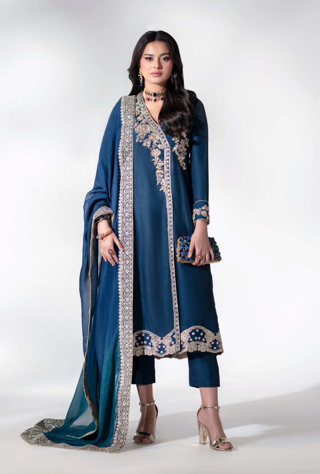 AJR Couture | Luxe Pret 25 | Oasis Orient - by Libasekhas UK - Registered Vendor of : AJR Couture - 100% Original Designer Dress