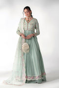 AJR Couture | Luxe Pret 25 | Satin Serenity - by Libasekhas UK - Registered Vendor of : AJR Couture - 100% Original Designer Dress
