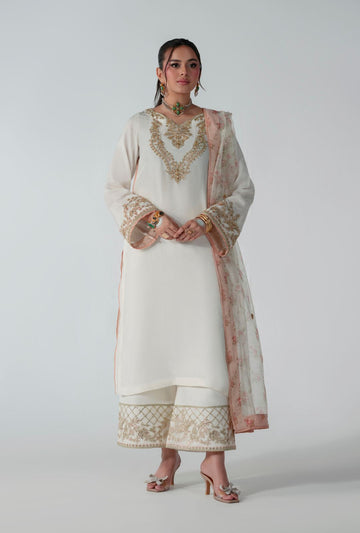 AJR Couture | Luxe Pret 25 | Silk Whisper - by Libasekhas UK - Registered Vendor of : AJR Couture - 100% Original Designer Dress