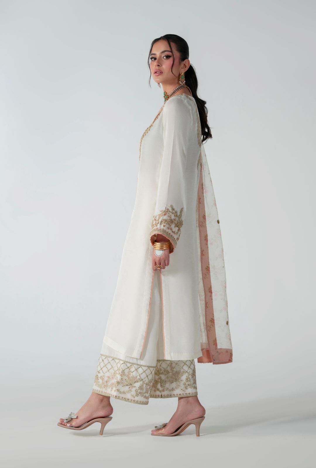 AJR Couture | Luxe Pret 25 | Silk Whisper - by Libasekhas UK - Registered Vendor of : AJR Couture - 100% Original Designer Dress