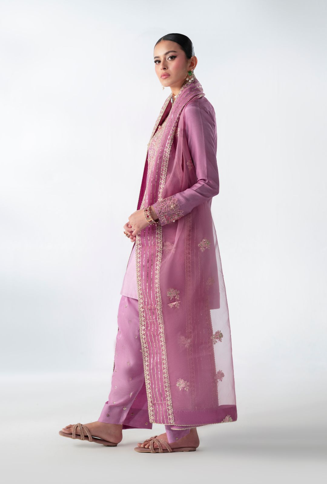 AJR Couture | Luxe Pret 25 | Floral Fusion - by Libasekhas UK - Registered Vendor of : AJR Couture - 100% Original Designer Dress