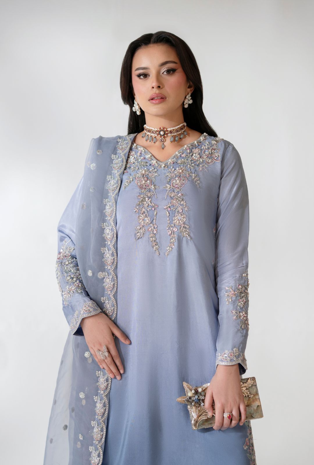 AJR Couture | Luxe Pret 25 | Drape Divine - by Libasekhas UK - Registered Vendor of : AJR Couture - 100% Original Designer Dress