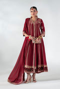 AJR Couture | Luxe Pret 25 | Ruby Raffia - by Libasekhas UK - Registered Vendor of : AJR Couture - 100% Original Designer Dress