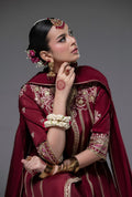 AJR Couture | Luxe Pret 25 | Ruby Raffia - by Libasekhas UK - Registered Vendor of : AJR Couture - 100% Original Designer Dress