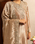 Mushq | Sunehri Lama Silk | Uswah - by Libasekhas UK - Registered Vendor of : Mushq - 100% Original Designer Dress