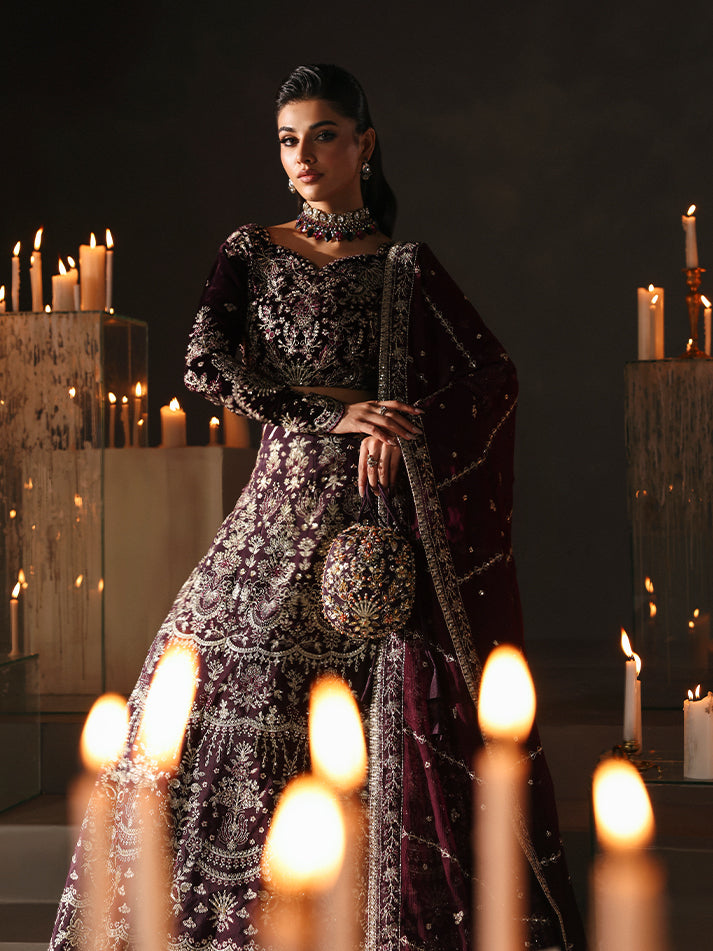 Gulaal | Marais Velvet | CALIRA - by Libasekhas UK - Registered Vendor of : Gulaal - 100% Original Designer Dress