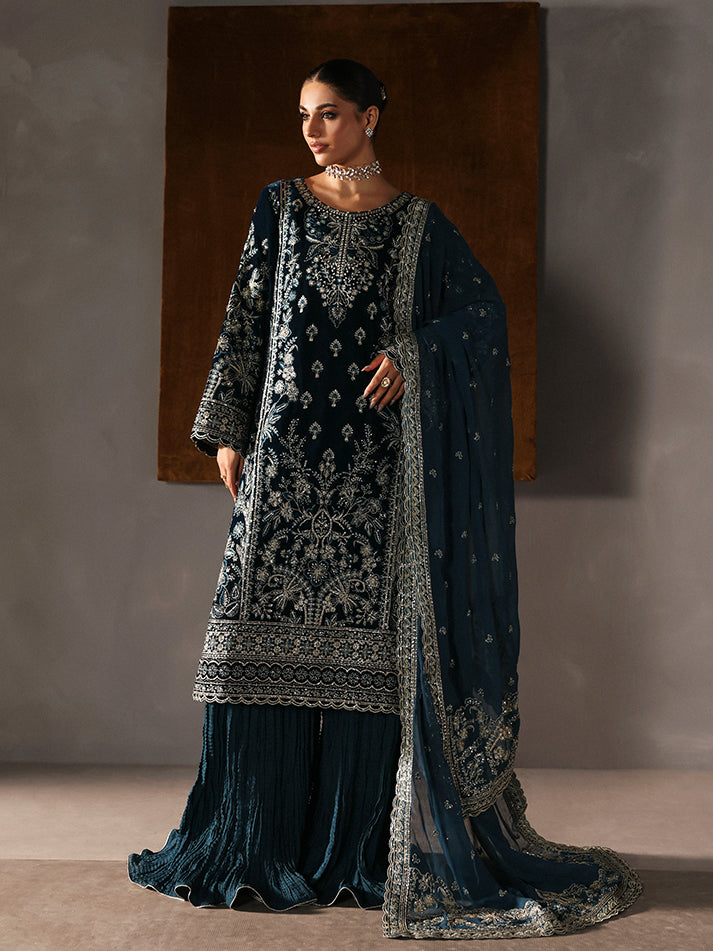 Gulaal | Marais Velvet | MORENA - by Libasekhas UK - Registered Vendor of : Gulaal - 100% Original Designer Dress