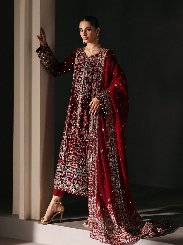Gulaal | Marais Velvet | VELA - by Libasekhas UK - Registered Vendor of : Gulaal - 100% Original Designer Dress