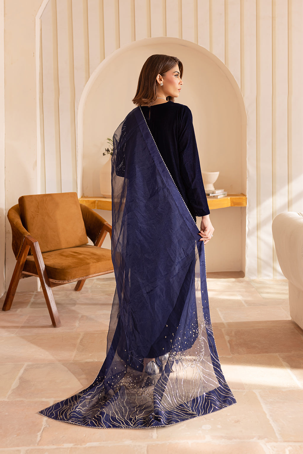 Vanya | Velvet Formals 24 |  KV-50 - by - Libasekhas UK - Registered Vendor of : Vanya - 100% Original Designer Dresss