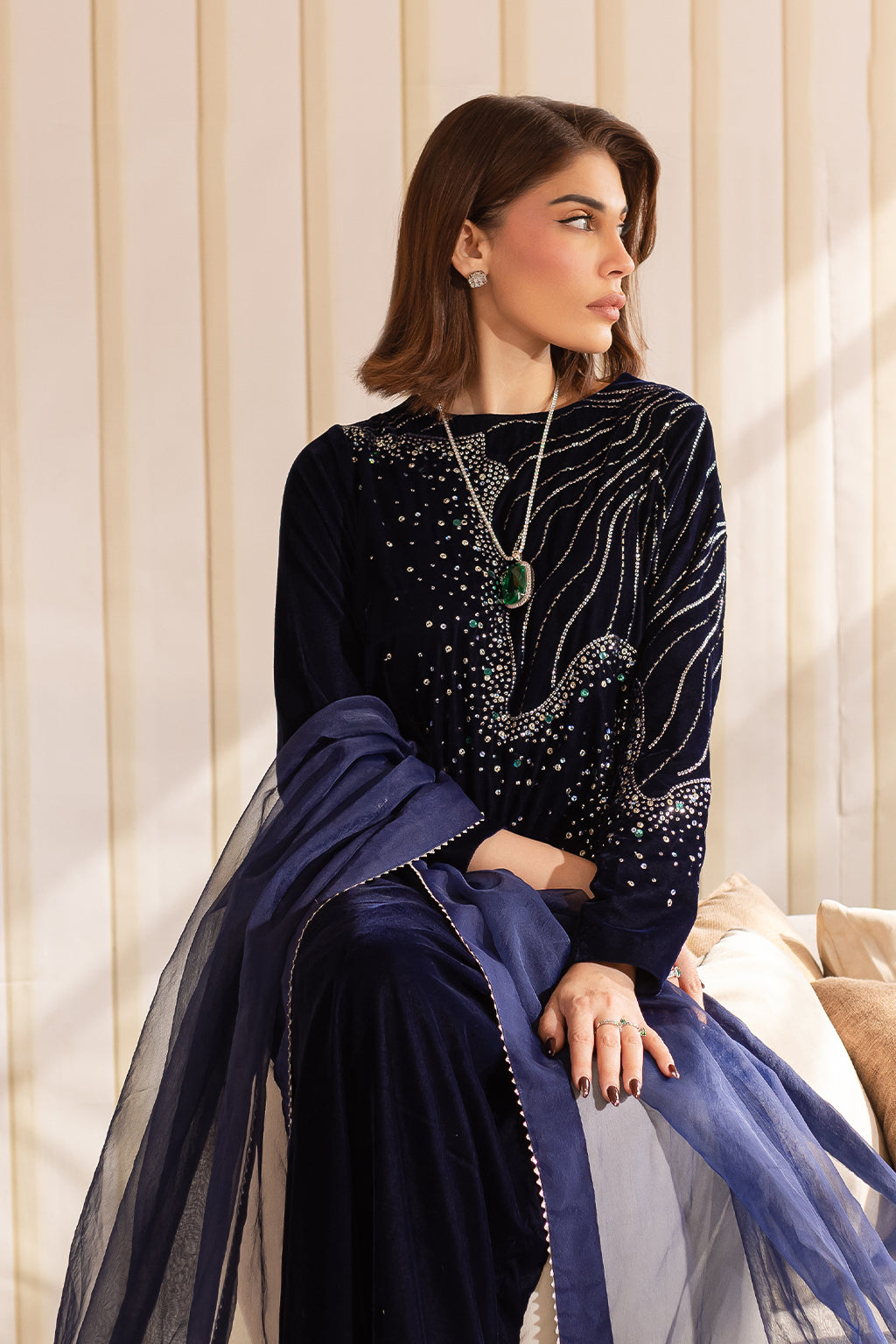Vanya | Velvet Formals 24 |  KV-50 - by - Libasekhas UK - Registered Vendor of : Vanya - 100% Original Designer Dresss