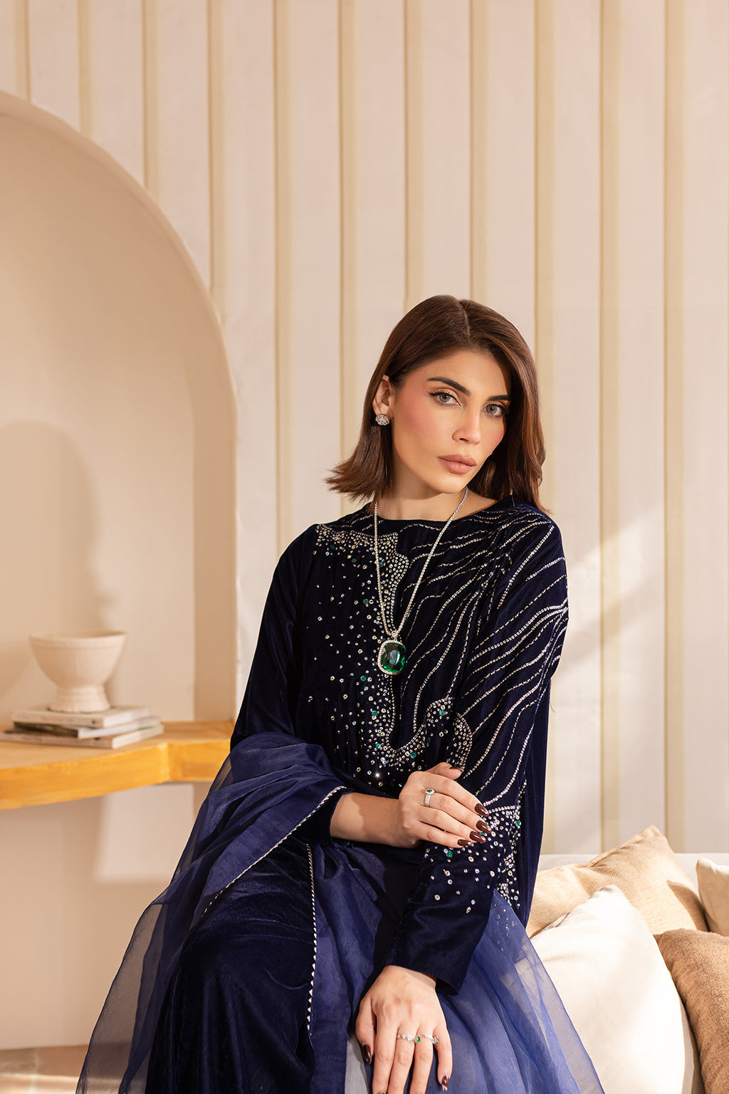 Vanya | Velvet Formals 24 |  KV-50 - by - Libasekhas UK - Registered Vendor of : Vanya - 100% Original Designer Dresss