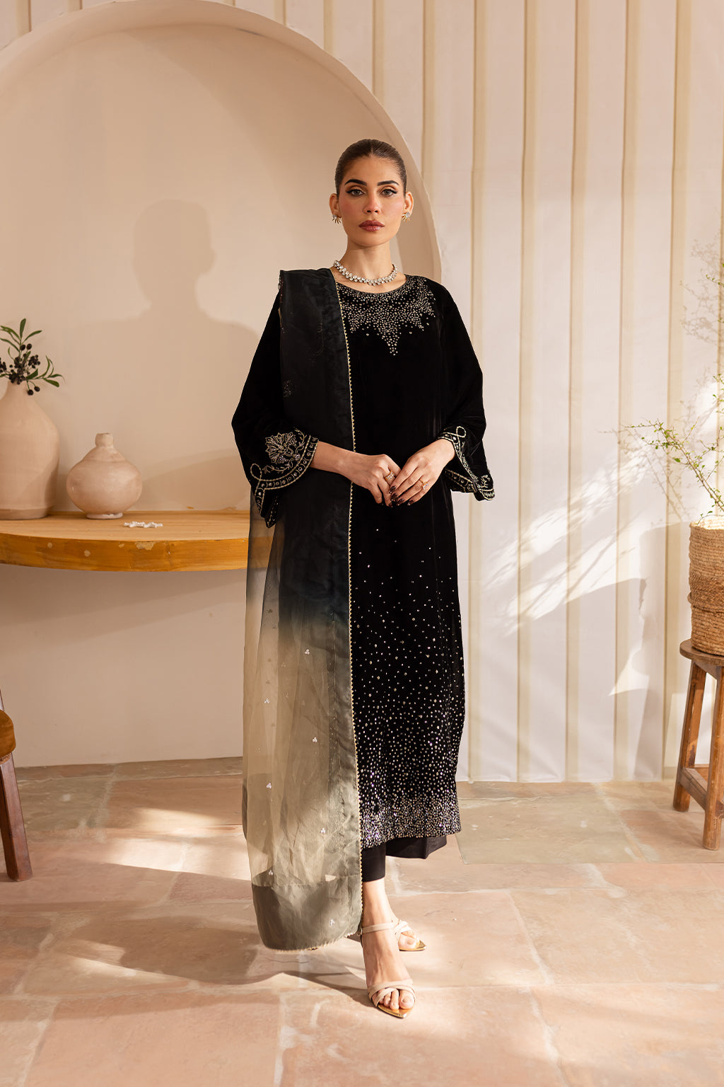 Vanya | Velvet Formals 24 |  KV-51 - by - Libasekhas UK - Registered Vendor of : Vanya - 100% Original Designer Dresss