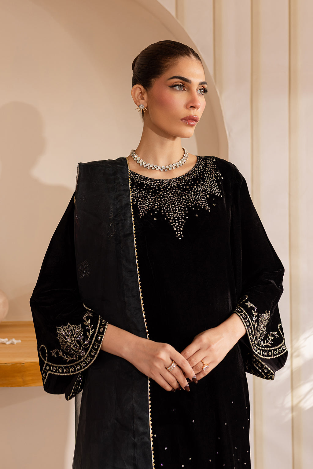 Vanya | Velvet Formals 24 |  KV-51 - by - Libasekhas UK - Registered Vendor of : Vanya - 100% Original Designer Dresss