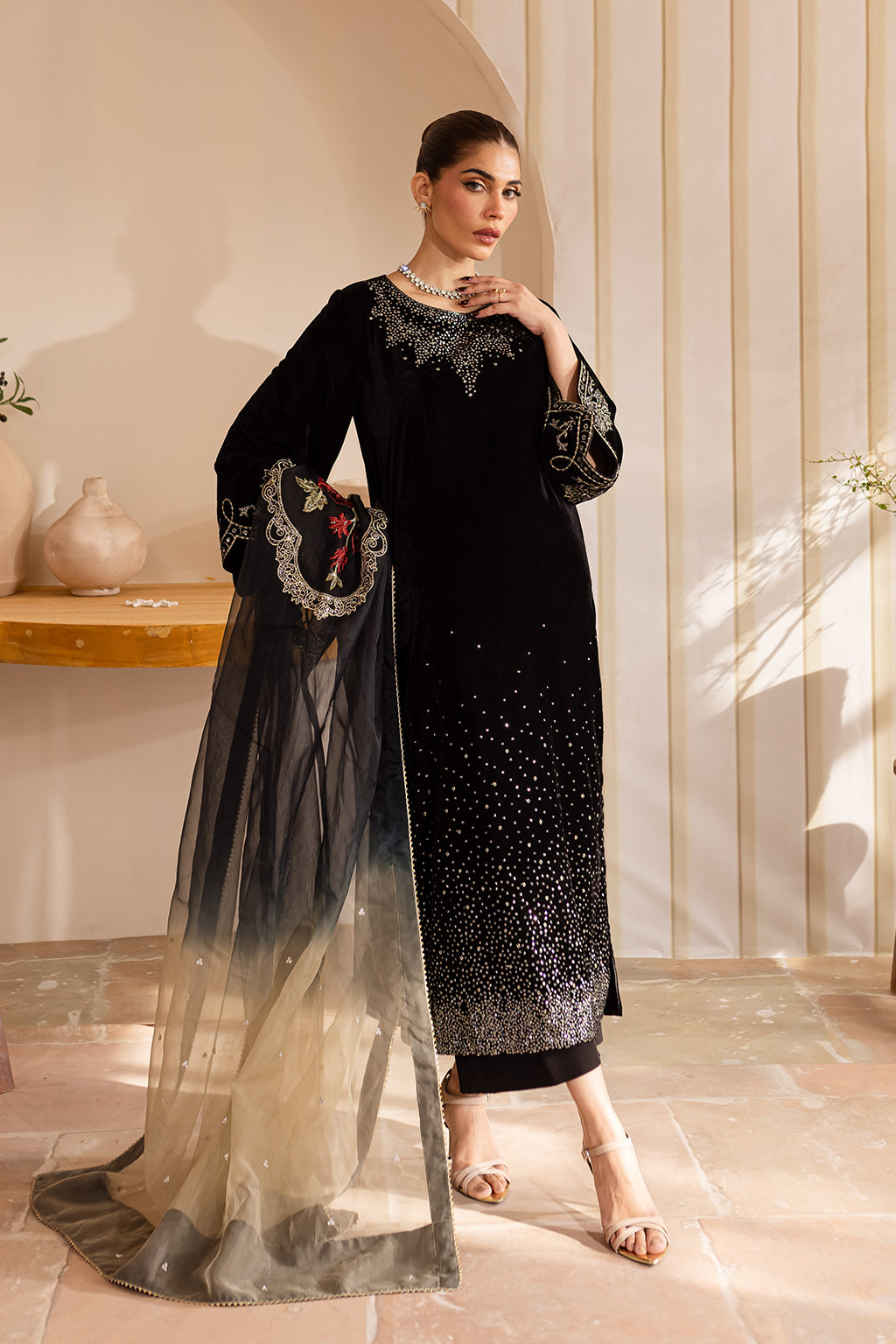 Vanya | Velvet Formals 24 |  KV-51 - by - Libasekhas UK - Registered Vendor of : Vanya - 100% Original Designer Dresss