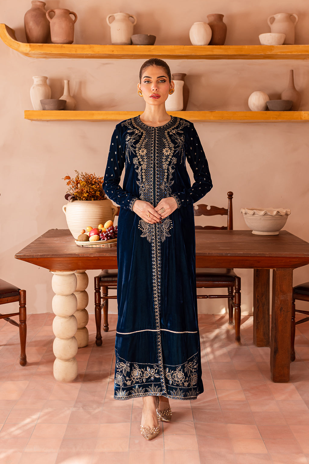 Vanya | Velvet Formals 24 |  KV-54 - by - Libasekhas UK - Registered Vendor of : Vanya - 100% Original Designer Dresss