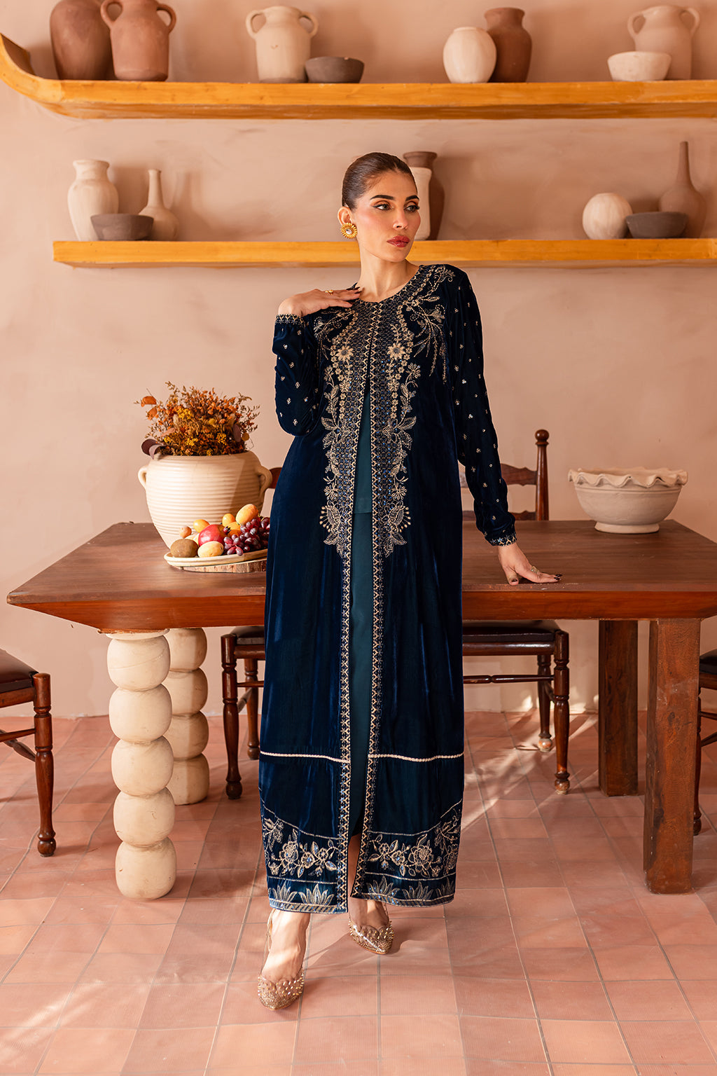 Vanya | Velvet Formals 24 |  KV-54 - by - Libasekhas UK - Registered Vendor of : Vanya - 100% Original Designer Dresss