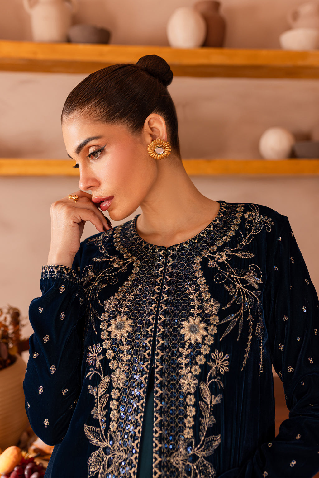 Vanya | Velvet Formals 24 |  KV-54 - by - Libasekhas UK - Registered Vendor of : Vanya - 100% Original Designer Dresss
