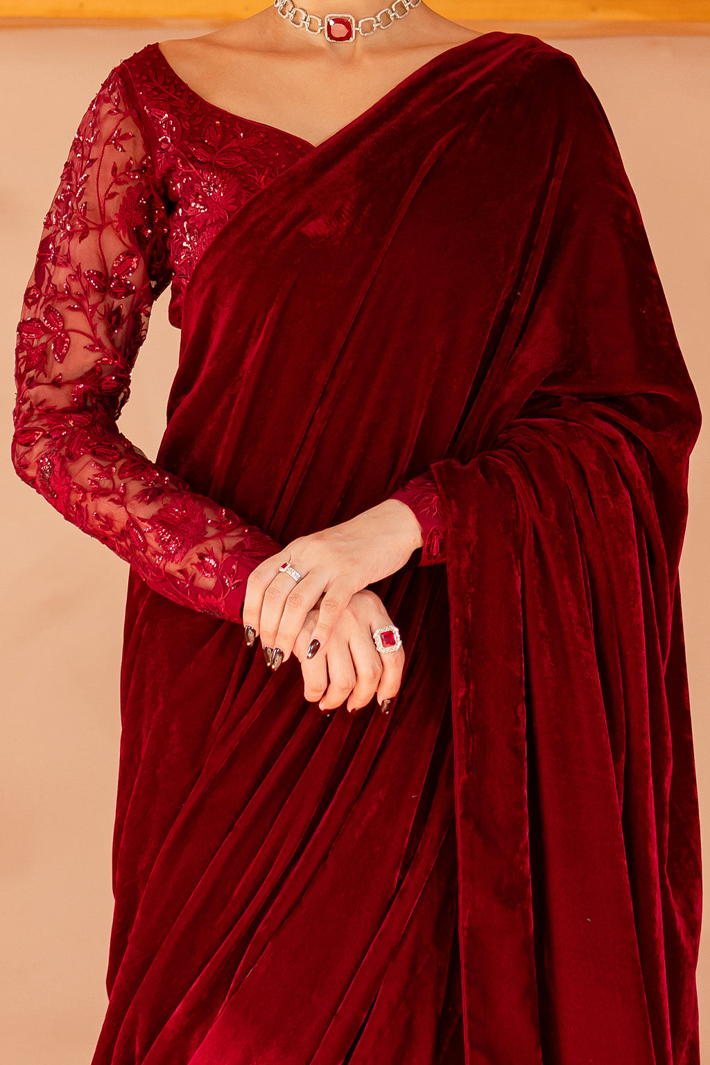Vanya | Velvet Formals 24 | KV-55 - by - Libasekhas UK - Registered Vendor of : Vanya - 100% Original Designer Dresss