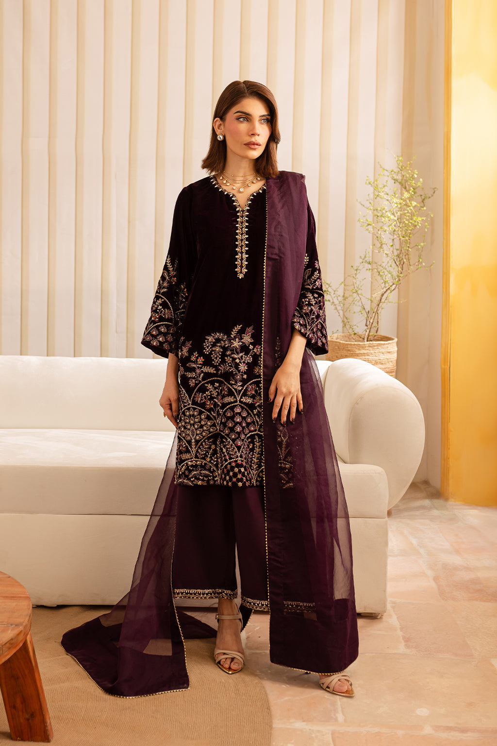 Vanya | Velvet Formals 24 |  KV-52 - by - Libasekhas UK - Registered Vendor of : Vanya - 100% Original Designer Dresss