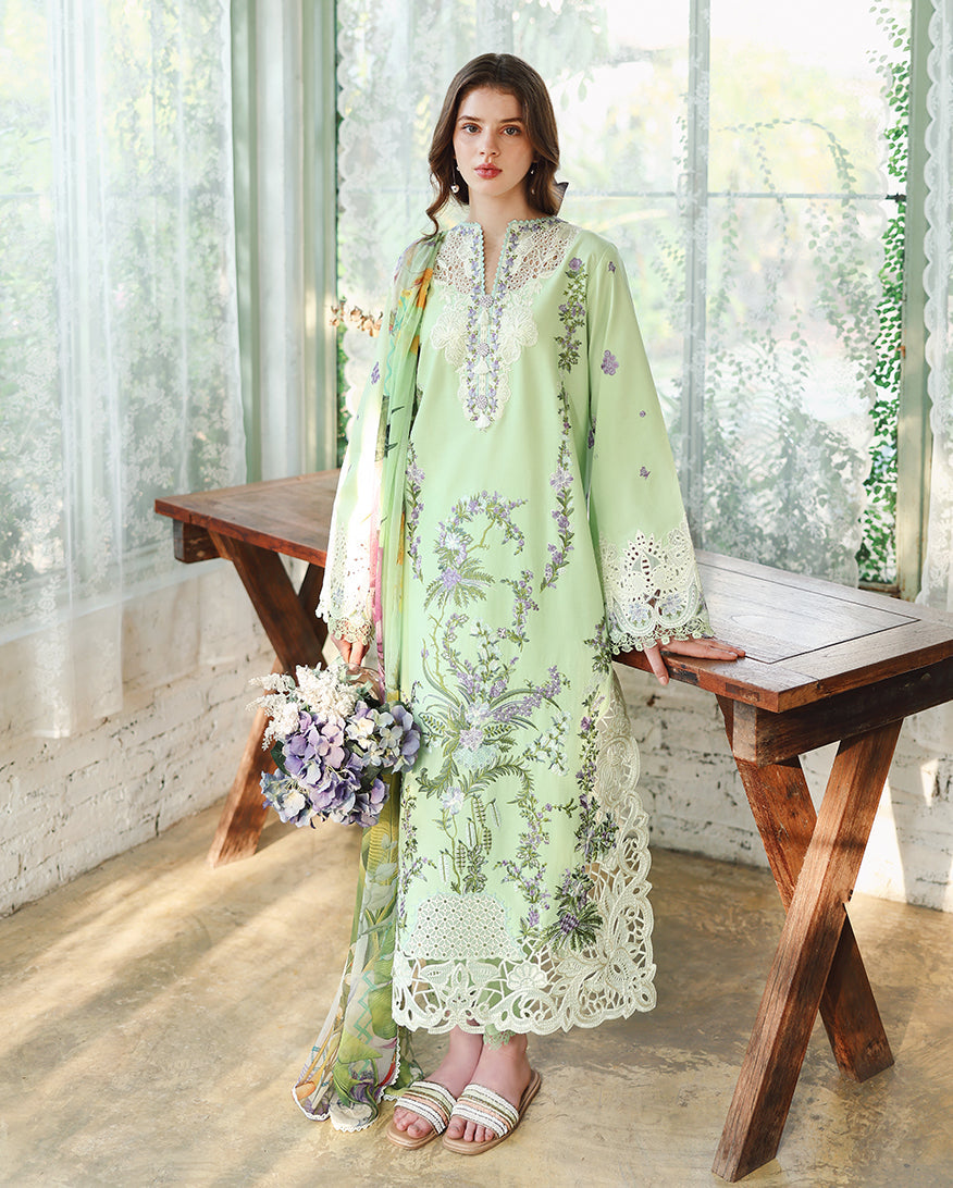 Mushq | The Secret Garden Lawn | Verdant Bloom - by Libasekhas UK - Registered Vendor of : Mushq - 100% Original Designer Dress