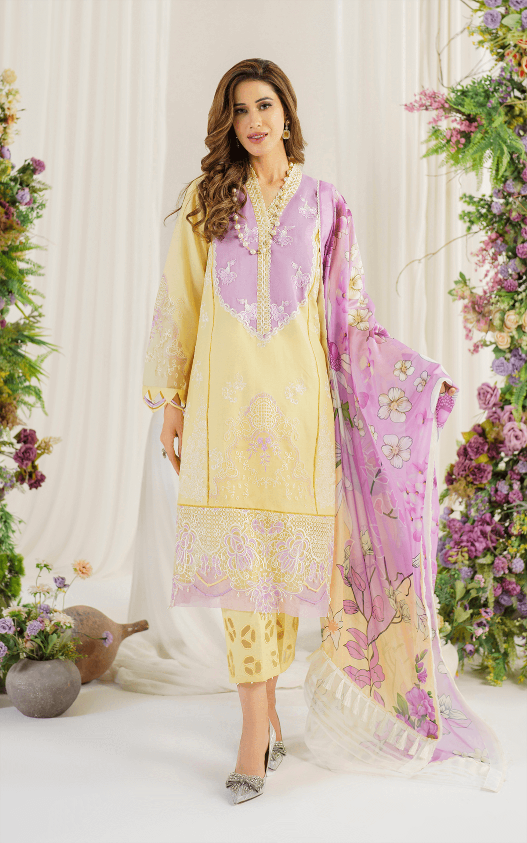 Asifa and Nabeel | Pretty in Pink Limited Edition | Versaila (PP-10) - by - Libasekhas UK - Registered Vendor of : Asifa and Nabeel - 100% Original Designer Dresss