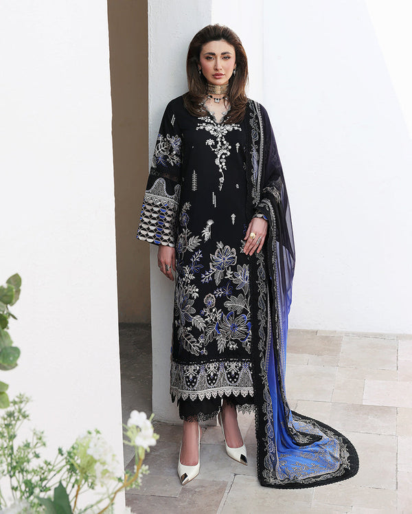 Roheenaz | Floral Reverie Luxury Lawn | Vogue Theory - by Libasekhas UK - Registered Vendor of : Roheenaz - 100% Original Designer Dress