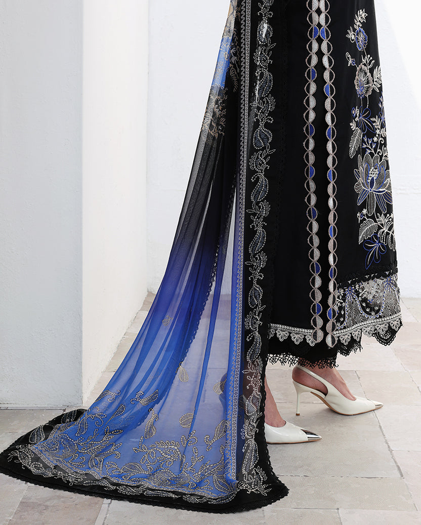 Roheenaz | Floral Reverie Luxury Lawn | Vogue Theory - by Libasekhas UK - Registered Vendor of : Roheenaz - 100% Original Designer Dress