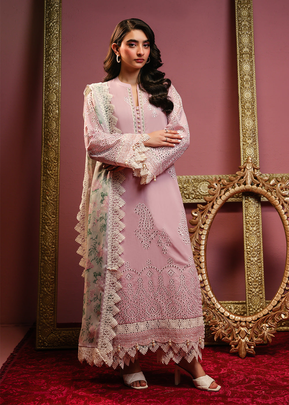 Al Karam | Schiffli Capsule | RTS | SHIRT, TROUSER & DUPATTA 9 - by Libasekhas UK - Registered Vendor of : Al Karam - 100% Original Designer Dress