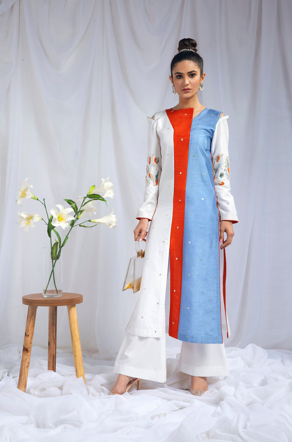 Hana | Viridity Ready to Wear | Marlin -VRT-012 - by - Libasekhas UK - Registered Vendor of : Hana - 100% Original Designer Dresss