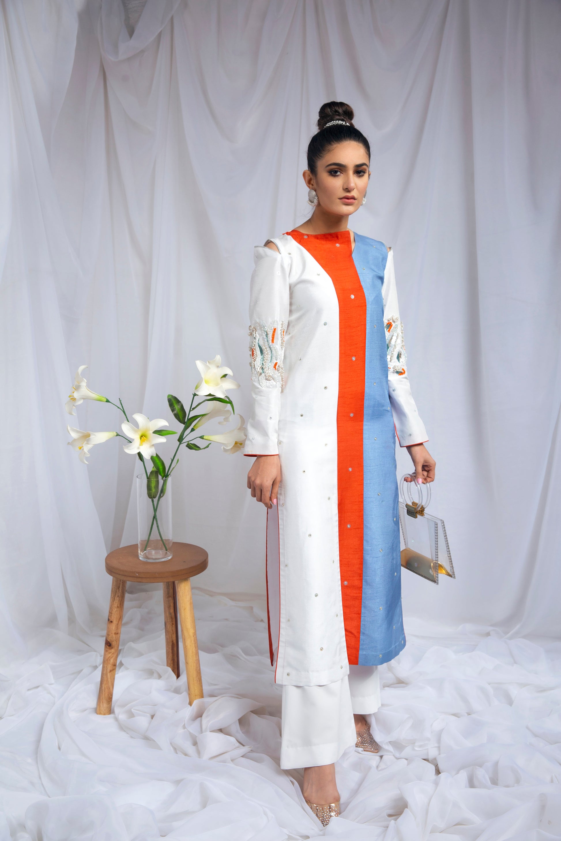 Hana | Viridity Ready to Wear | Marlin -VRT-012 - by - Libasekhas UK - Registered Vendor of : Hana - 100% Original Designer Dresss