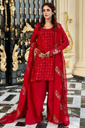 Mina Kashif | Loona Lawn 25 | Ruby - by - Libasekhas UK - Registered Vendor of : Mina Kashif - 100% Original Designer Dresss