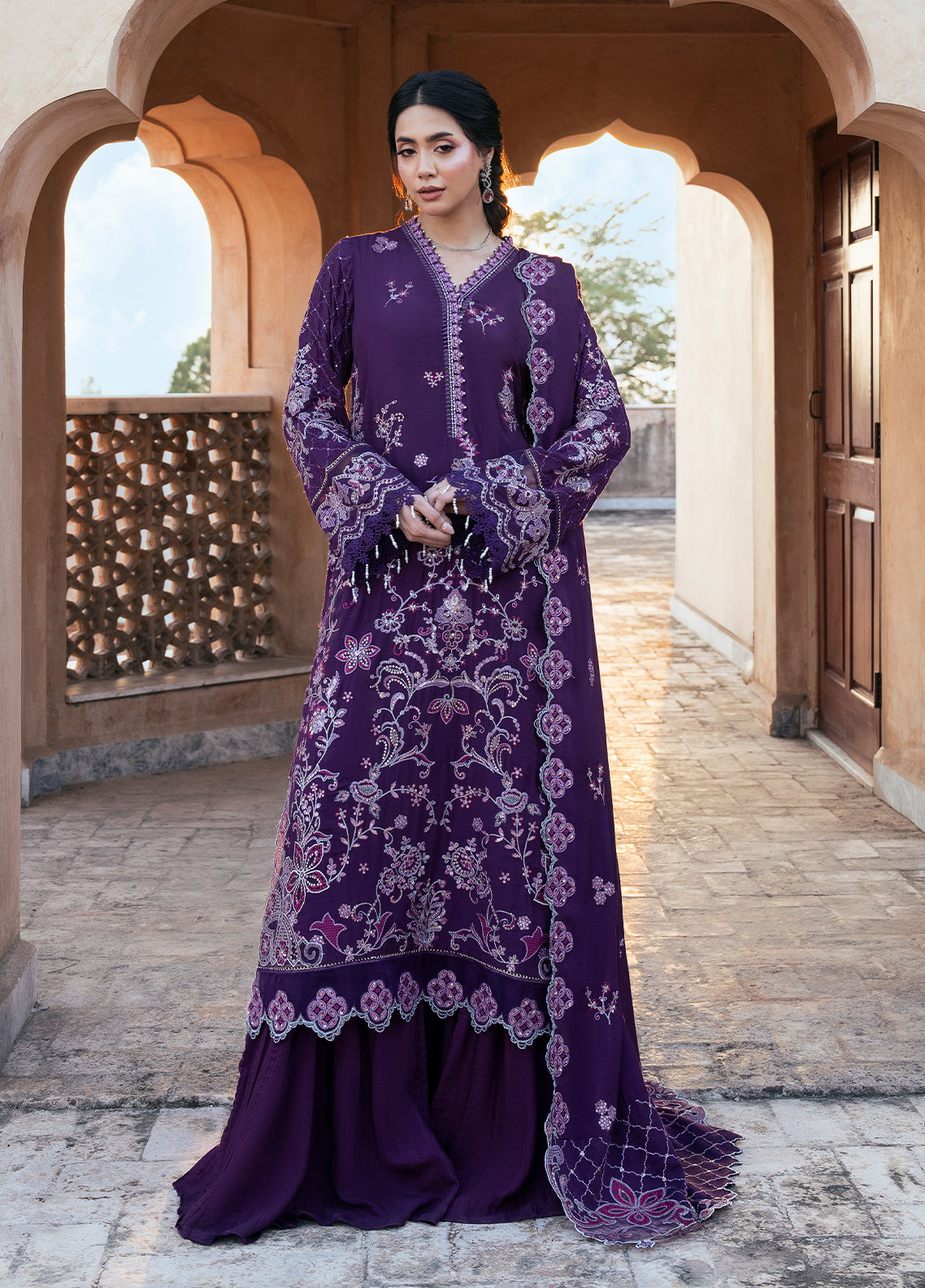Sahane | Rusukh Premium Formals 26 | FU6601 Daliya- RUSUKH - by Libasekhas UK - Registered Vendor of : Sahane - 100% Original Designer Dress