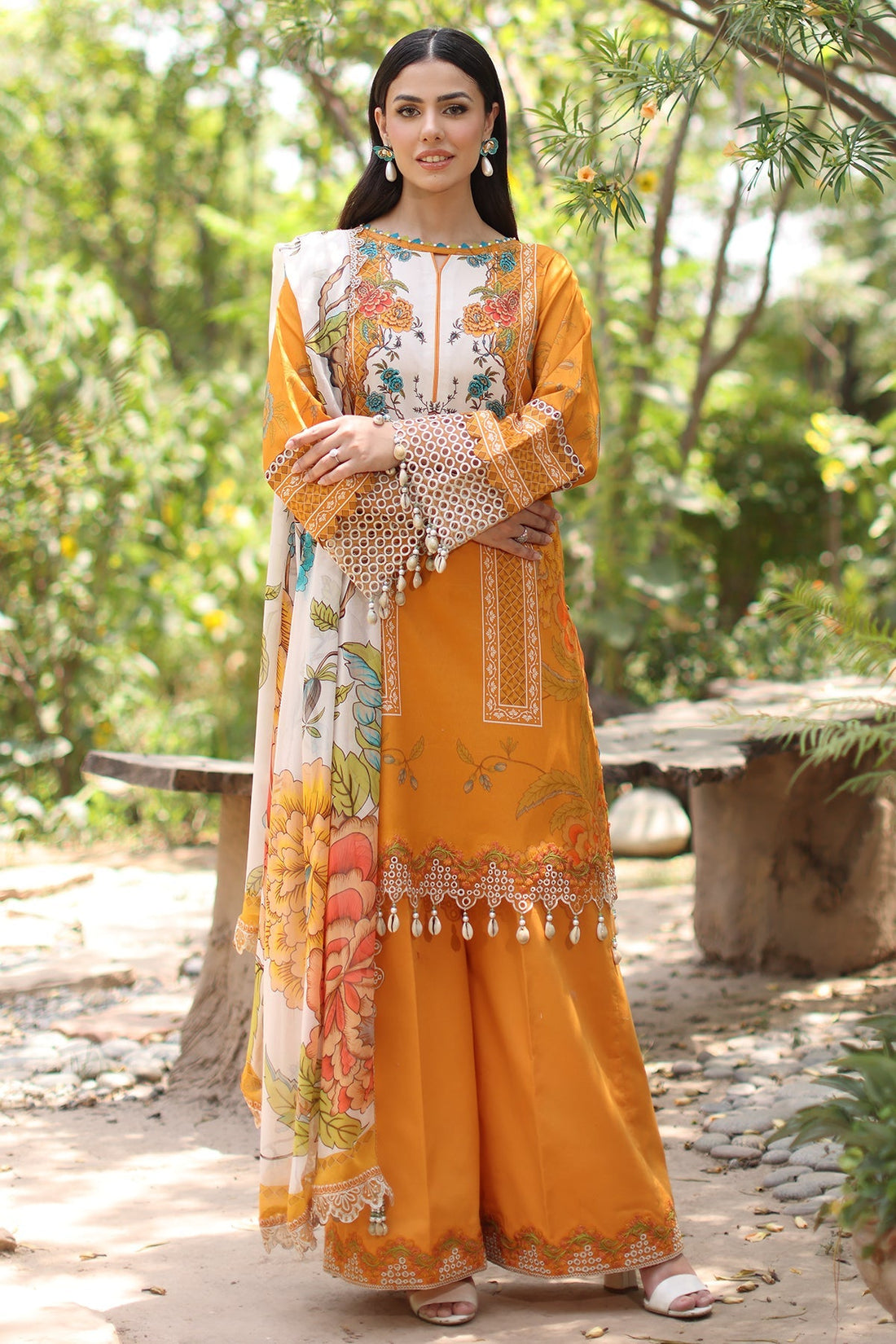 Charizma | Infinity Lawn | 3-PC UNSTITCHED EMBROIDERED LAWN COLLECTION IN6-09 - by Libasekhas UK - Registered Vendor of : Charizma - 100% Original Designer Dress