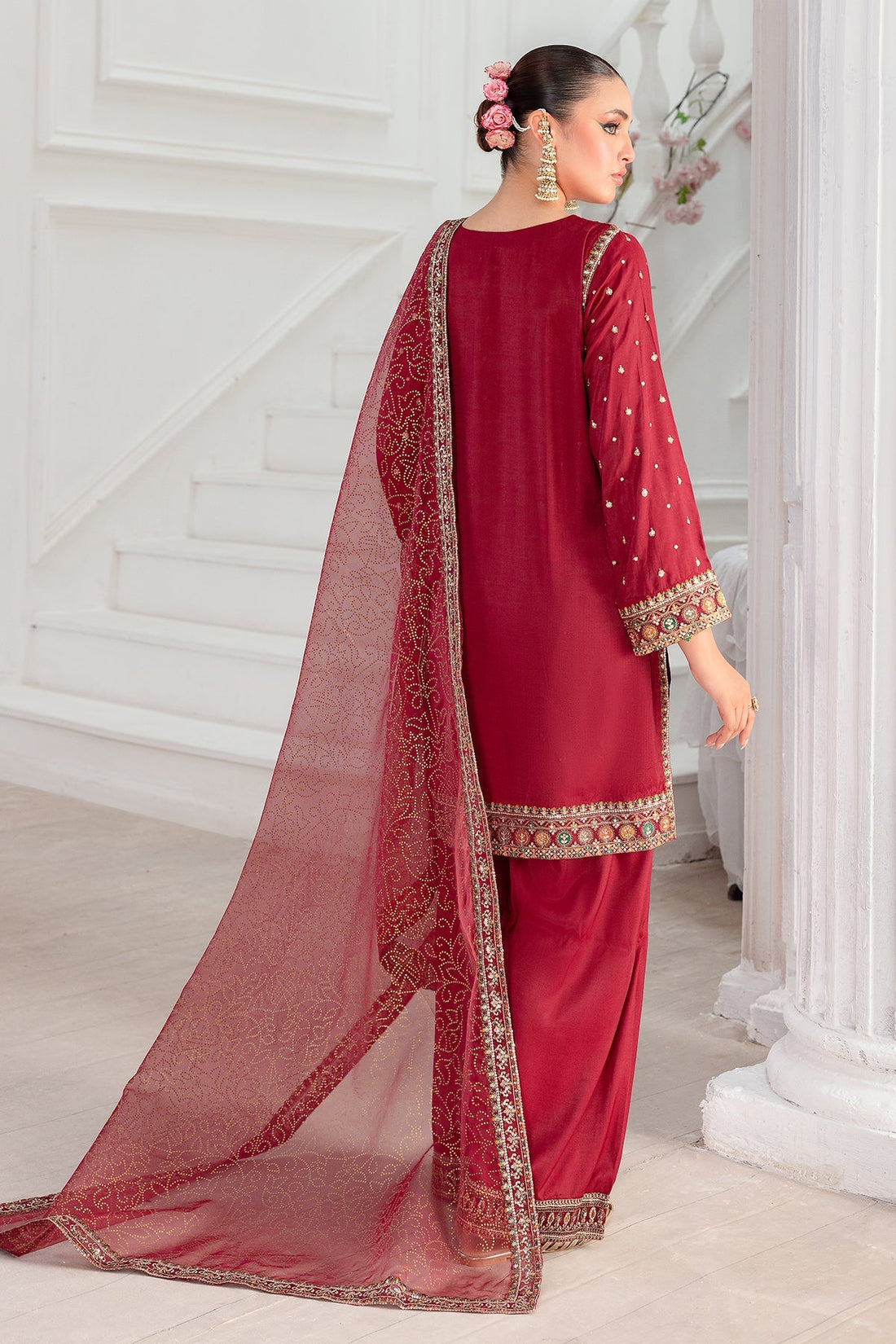Charizma | Festive Pret | CMA-5-048 R - by Libasekhas UK - Registered Vendor of : Charizma - 100% Original Designer Dress