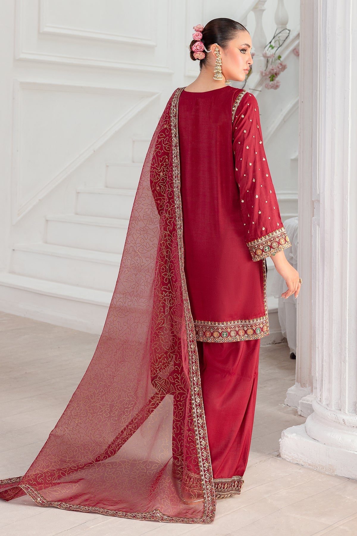 Charizma | Festive Pret | CMA-5-048 R - by Libasekhas UK - Registered Vendor of : Charizma - 100% Original Designer Dress