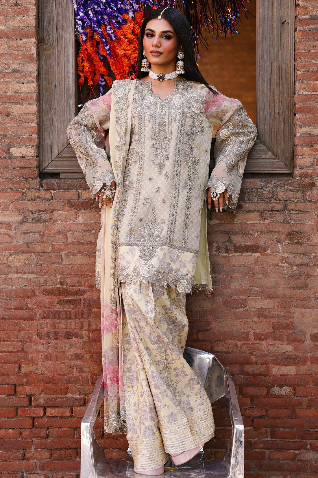 Charizma | Vasal Chiffon | VSL25-21 - by Libasekhas UK - Registered Vendor of : Charizma - 100% Original Designer Dress
