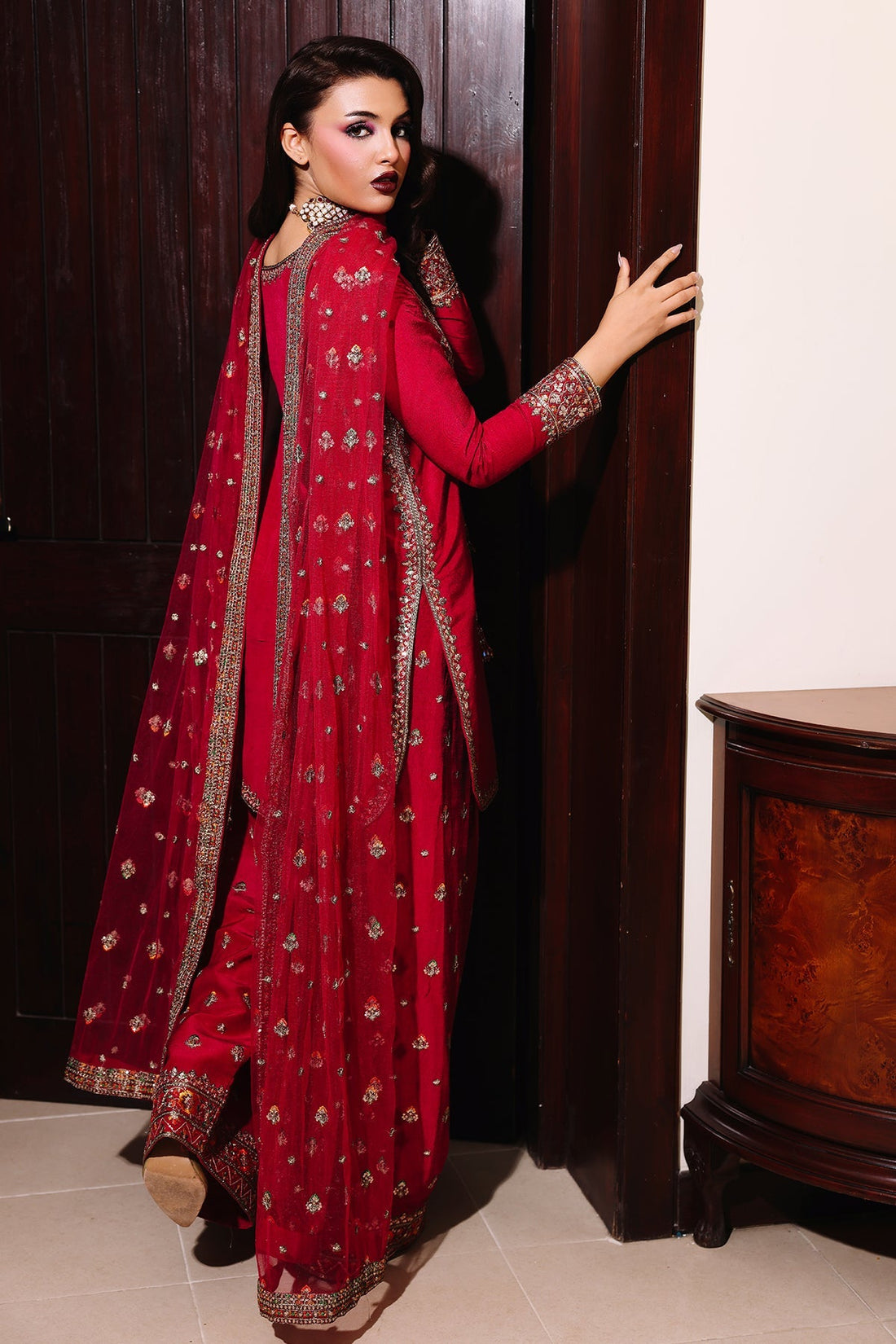 Charizma | Festive Pret | CMA-5-093 R - by Libasekhas UK - Registered Vendor of : Charizma - 100% Original Designer Dress