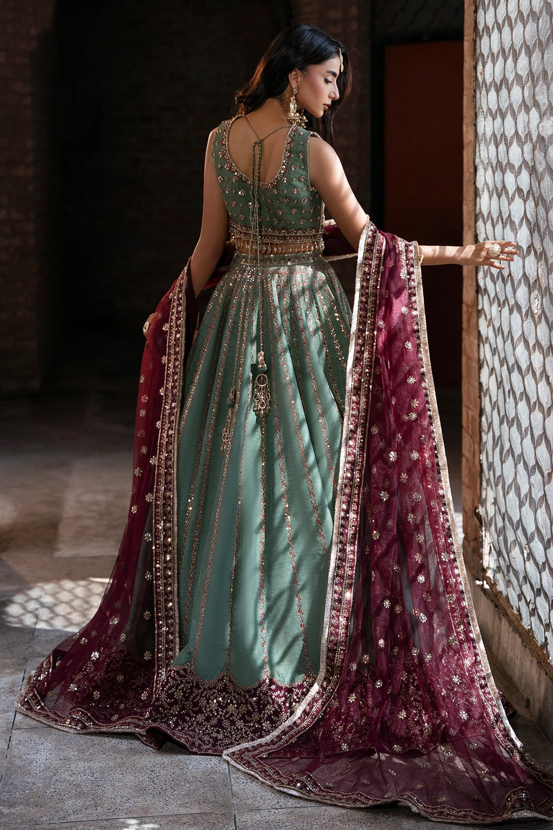 Mina Kashif | Virsa Wedding Formals | Noor-e-saba - by Libasekhas UK - Registered Vendor of : Mina Kashif - 100% Original Designer Dress