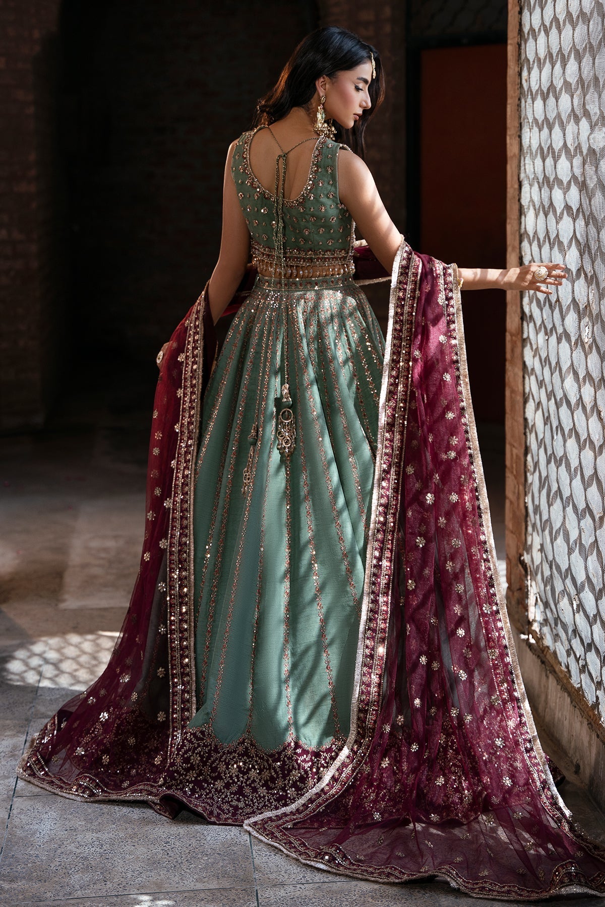 Mina Kashif | Virsa Wedding Formals | Noor-e-saba - by Libasekhas UK - Registered Vendor of : Mina Kashif - 100% Original Designer Dress