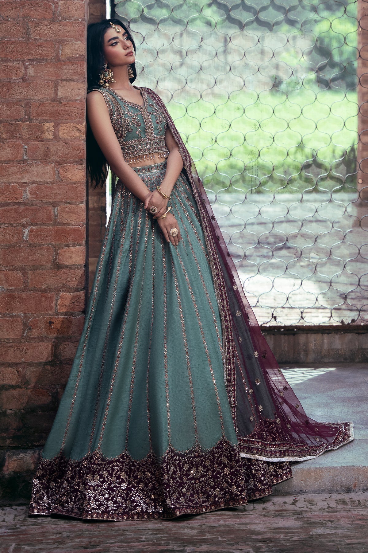 Mina Kashif | Virsa Wedding Formals | Noor-e-saba - by Libasekhas UK - Registered Vendor of : Mina Kashif - 100% Original Designer Dress