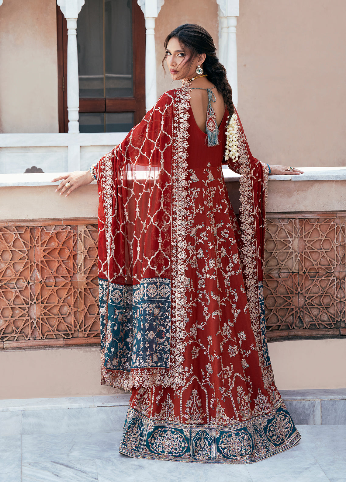 Sahane | Rusukh Premium Formals 26 | FU6604 Renisa - RUSUKH - by Libasekhas UK - Registered Vendor of : Sahane - 100% Original Designer Dress