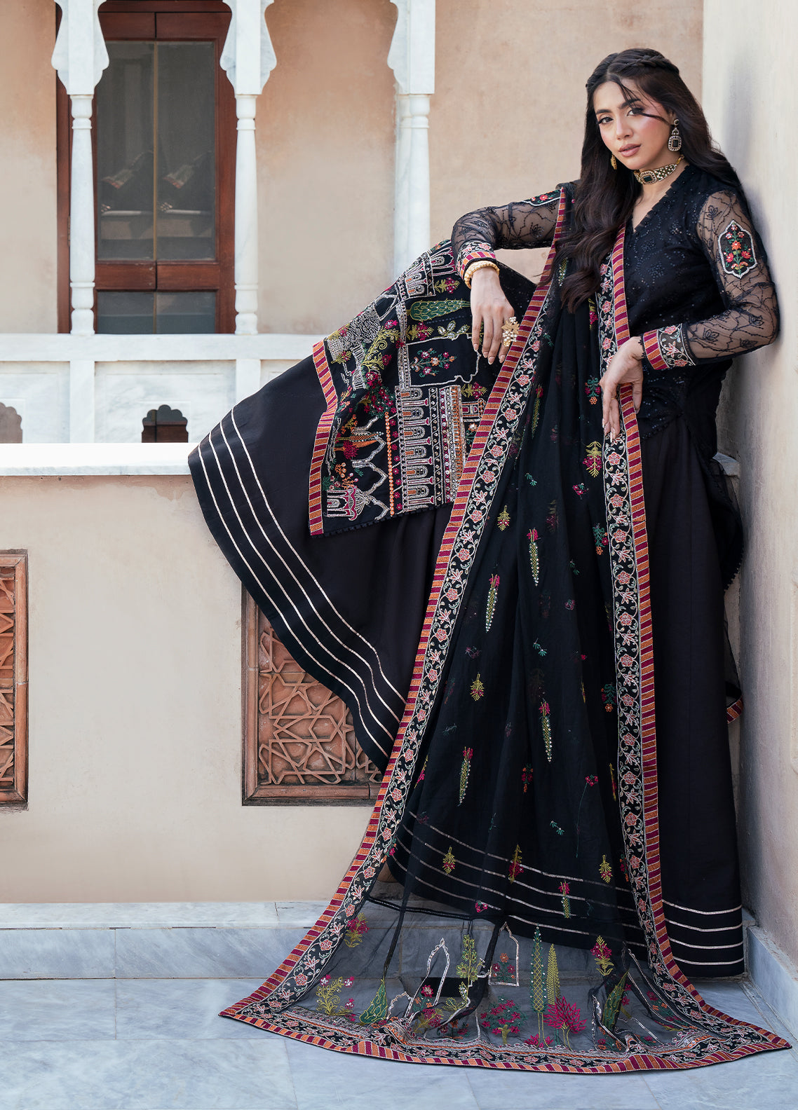 Sahane | Rusukh Premium Formals 26 | FU6608 Zahlia - RUSUKH - by Libasekhas UK - Registered Vendor of : Sahane - 100% Original Designer Dress