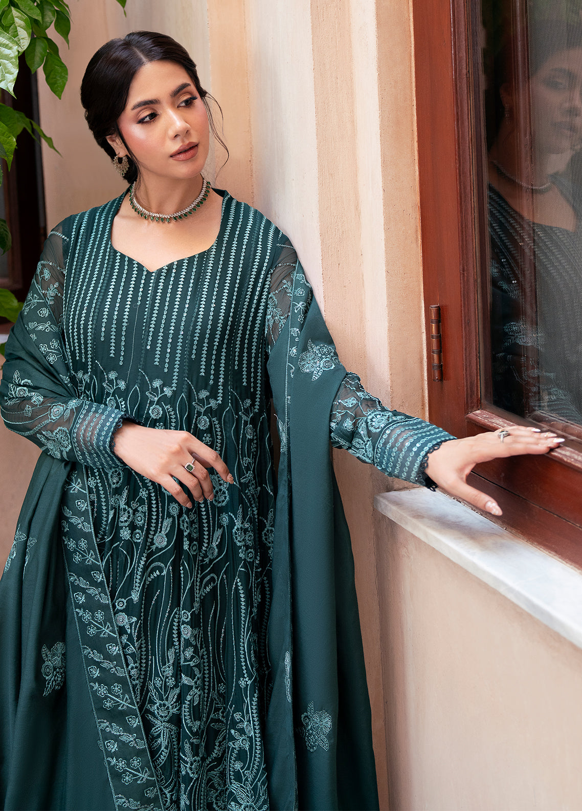 Sahane | Rusukh Premium Formals 26 | FU6610 Dilbaro- RUSUKH - by Libasekhas UK - Registered Vendor of : Sahane - 100% Original Designer Dress